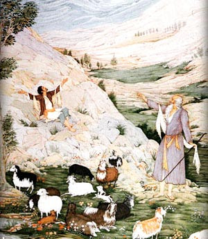 انکار کردن موسی علیه السلام بر مناجات شبان